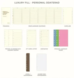 Filofax Lockwood personal Zip Cognac