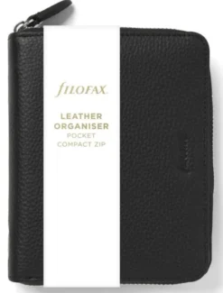 Filofax Norfolk Systemkalender Pocket Compact Zip Black