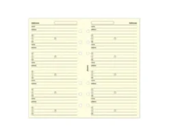 Filofax Personal Adresses beige 24-pack (9,5x17,1cm)