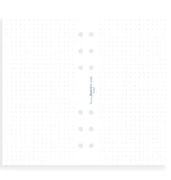 Filofax Personal Dotted Paper vita (9,5x17,1cm)
