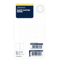 Filofax Personal Dotted Paper vita (9,5x17,1cm)