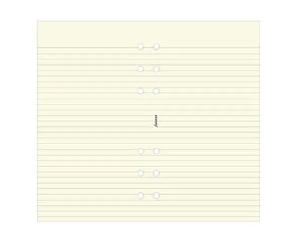 Filofax personal linjerade blad beige