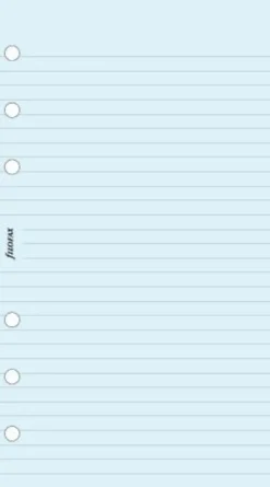 Filofax personal linjerade blad blå (9,5x17,1cm)