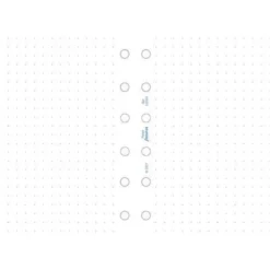 Filofax pocket dotted vita 30ark (8,1x12cm)