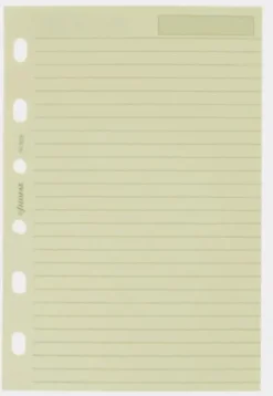 Filofax pocket linjerade blad beige 24st (8,1x12cm)