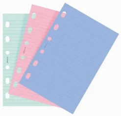 Filofax pocket linjerade fashion 30st sorterade färger (8,1x12cm)