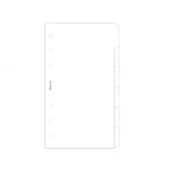 Filofax Register Personal 6 Flikar Vit