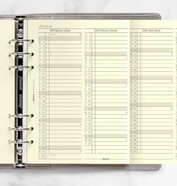 Filofax Årsplan A5 2028 (14,8x21cm)