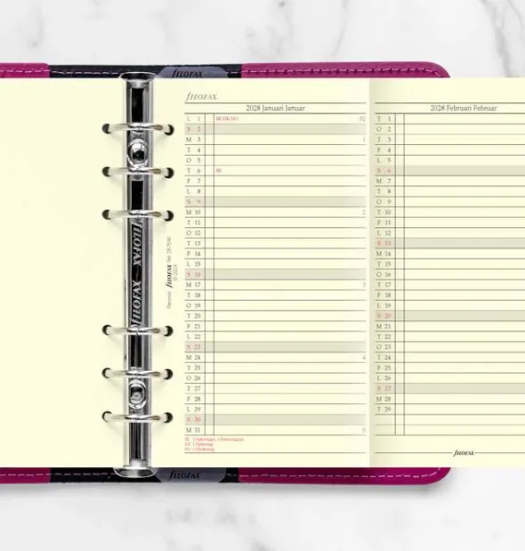 Filofax Årsplan Personal 2028 (9,5x17,1cm)