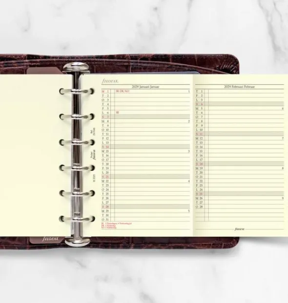 Filofax Årsplan Pocket 2029 (8,1x12cm)