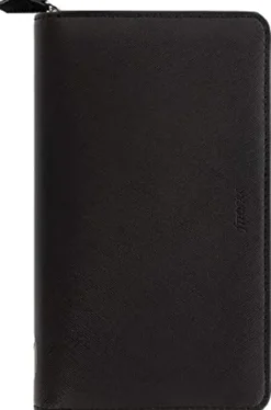 Filofax Saffiano Personal Compact Zip Black