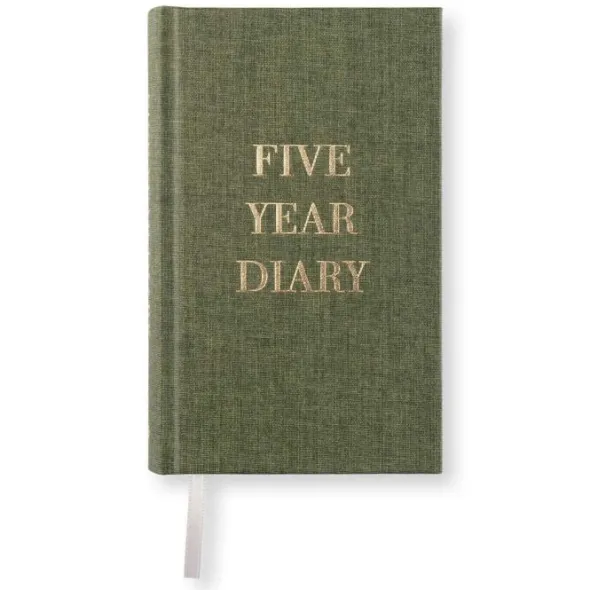 Five Year Diary Pocket Khaki Green