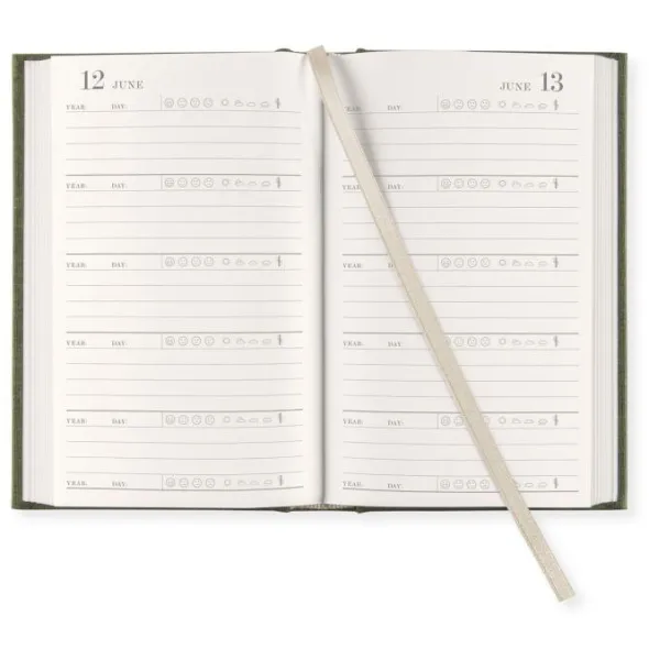 Five Year Diary Pocket Khaki Green