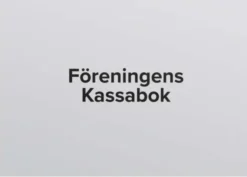 Föreningens Kassabok - A4 - 297x210mm