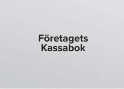 Företagets kassabok - A4 - 297x210mm
