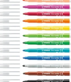 Färgpenna Stabilo Trio Jumbo 12-pack