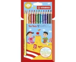 Färgpenna Stabilo Trio Thick 12-pack