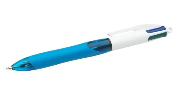 4-Färgskulpenna Bic Grip röd/grön/blå/svart