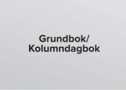 Grundagbok/kolumndagbok - A4 - 297x210mm