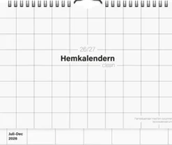 Hemkalendern Clean 2026-2027