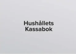 Hushållets kassabok - A4 - 297x210mm