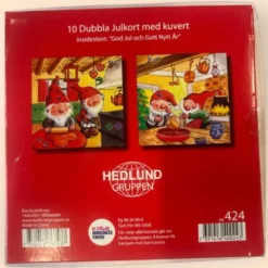 Julkort Barncancerfonden 10-pack Tomtar bakar pepparkakor/knäck