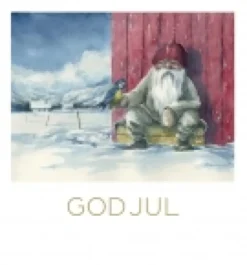 Julkort Cancerfonden 10-pack Tomte spanar/Tomte vid husgavel