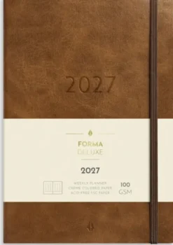 Kalender Agency Forma Deluxe brun 2027