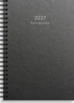 Kalender Bokningsjournalen svart kartong 2027