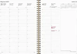 Kalender Business Textile senapsgul 2027