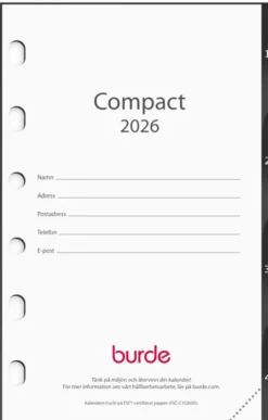 Kalender Compact grundsats 2026