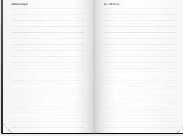 Kalender Dagbok svart konstläder 2027