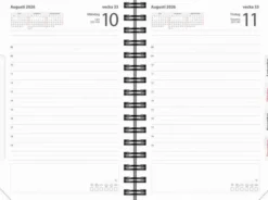 Kalender Dagbok svart plast 2026