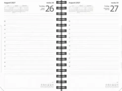Kalender Dagbok svart plast 2027