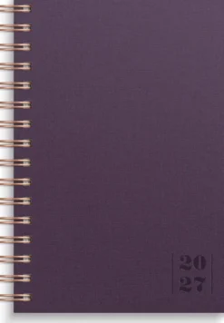 Kalender Dagbok Textile Plommon 2027