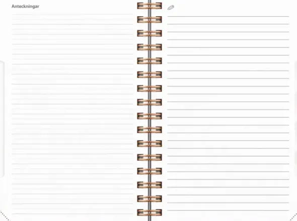 Kalender Dagbok Textile Plommon 2027