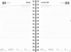 Kalender Dagbok Textile svart 2027