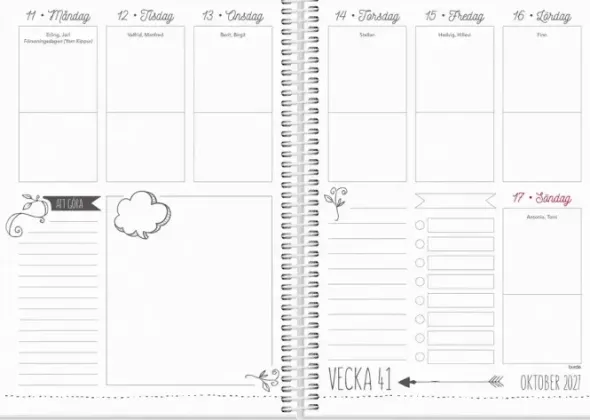 Kalender 2027 Doodle