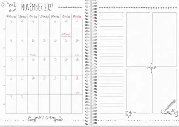 Kalender 2027 Doodle