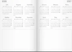 Kalender Doodle inbunden 2026-2027