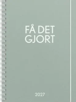 Kalender 2027 Få det gjort grön