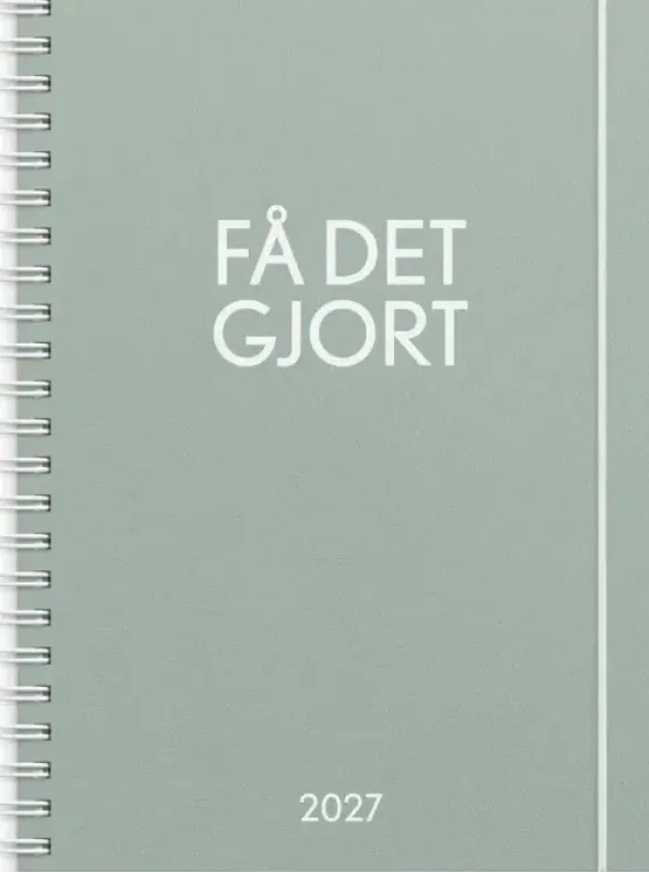 Kalender 2027 Få det gjort grön