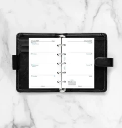 Kalender Filofax dagbok Mini 2027 v/u Engelsk ( 6,7x10,5cm)