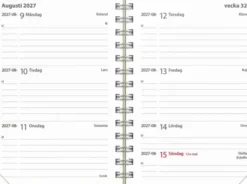 Kalender Leader Textile senapsgul 2027