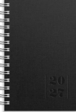 Kalender Leader Textile svart 2027