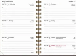 Kalender Leader Twist brun 2027
