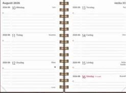 Kalender Leader Twist brun 2026