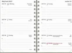 Kalender Leader Twist grå 2027