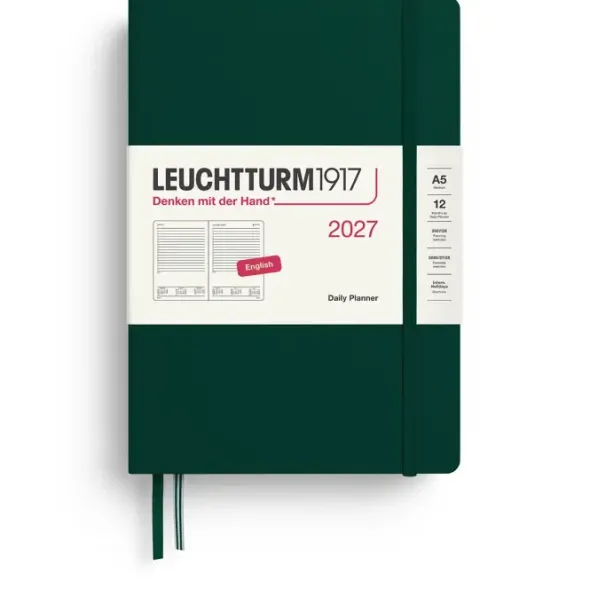 Kalender Leuchtturm1917 A5 Dag/Sida Indigo 2027