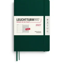 Kalender Leuchtturm1917 A5 vecka/notes Forest Green 2027